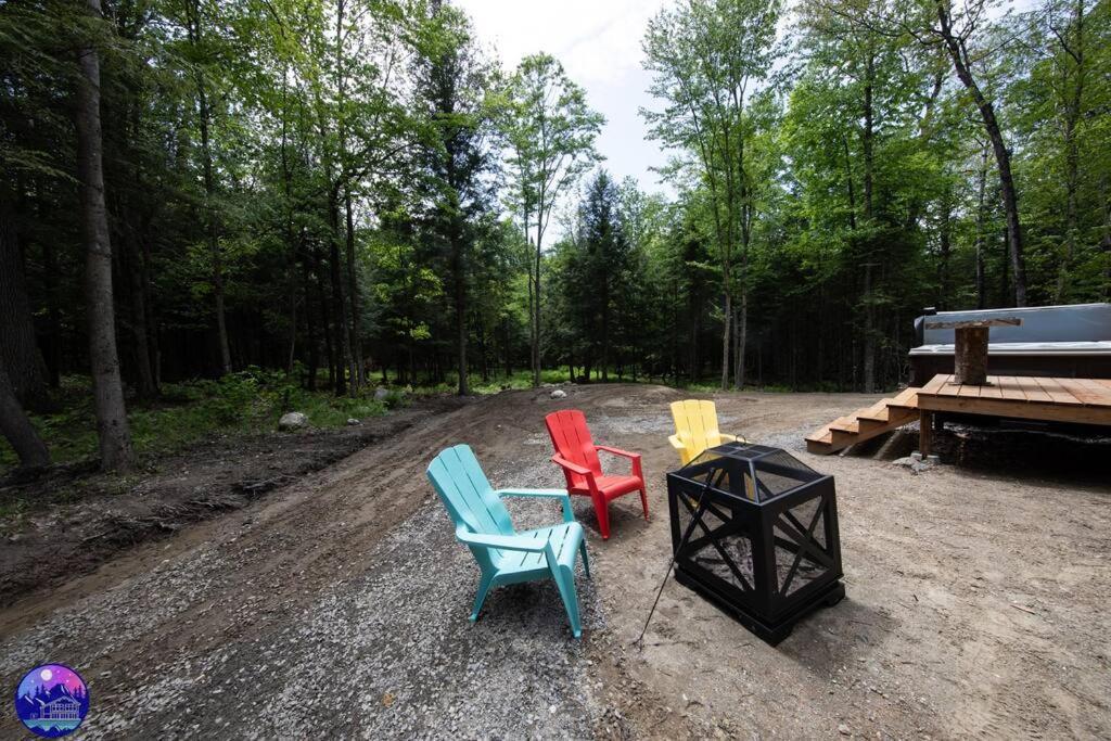 Chalet Deschamps- Spa- Chien Accepte- Nature- Estrie Mansonville Exteriér fotografie